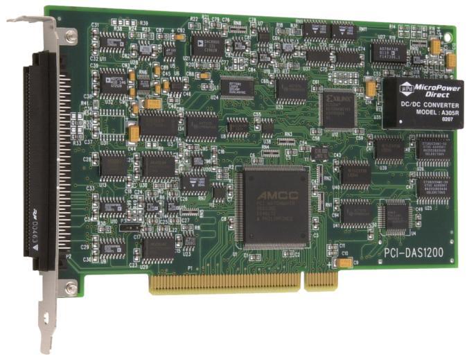 Installing the PCI-DAS1200 Chapter 2 What is included with your PCI-DAS1200 As you unpack your board, make sure each of the items shown below is included: Hardware PCI-DAS1200 board Additional