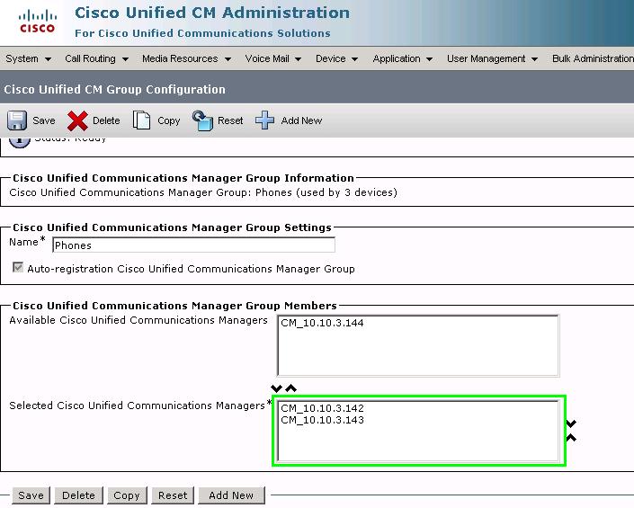 Cisco CUCM Cluster Support Supporting a cluster of CUCM servers consisting of multiple subscribers and a publisher is supported with the following requirements: Interaction Message Indicator: The