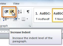 Place the insertion point at the very beginning of the paragraph you wish to indent. Press the Tab key.