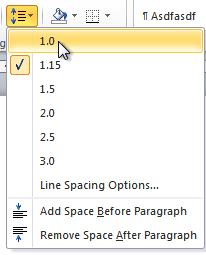 Format Line Spacing: Line spacing can either be measured in lines or points. Select the text you want to format.