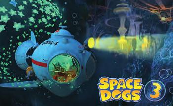 KinoAtis Animation studio Space dogs 3 Technique 3D Genre Comedy, Adventure,