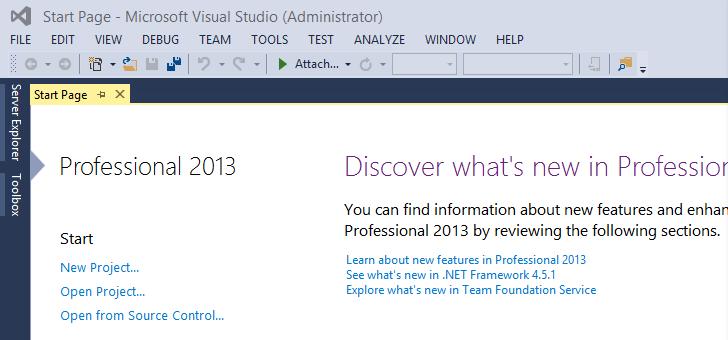 make the picture appear and disappear. Begin by loading Microsoft Visual Studio 2013.