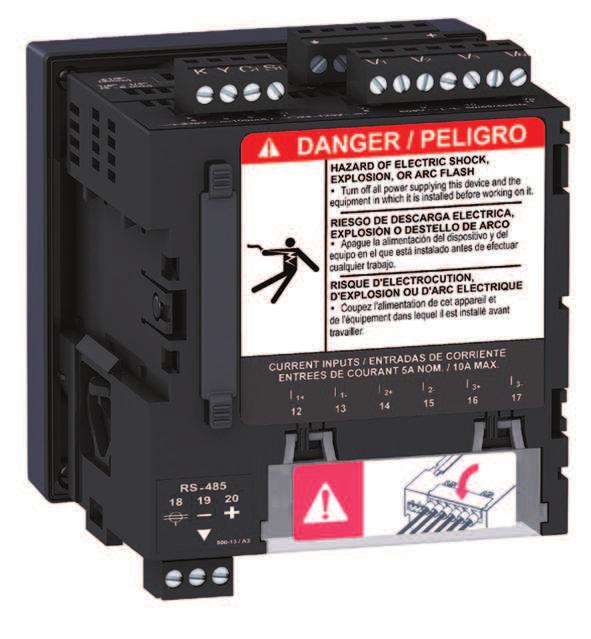 Functions and characteristics PE86134 The PowerLogic meters offers many high-performance capabilities needed to meter and monitor an electrical installation in a compact 96 x 96 mm unit.