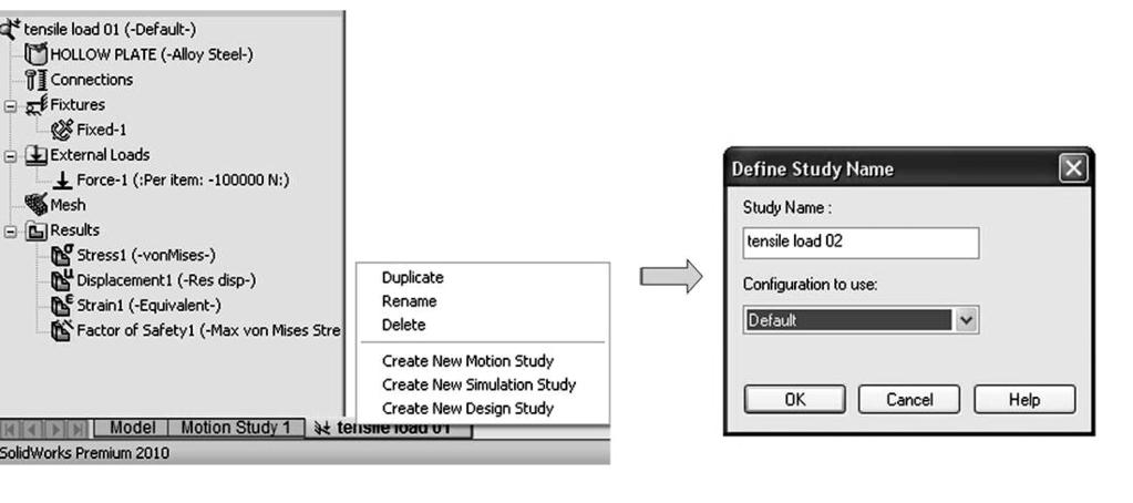 Select duplicate (2) Enter new study name (3) Right-click an existing study tab (1) Figure 2-32: A study can be copied into another study in three steps