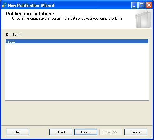 8. The window Publication Database appears 9.