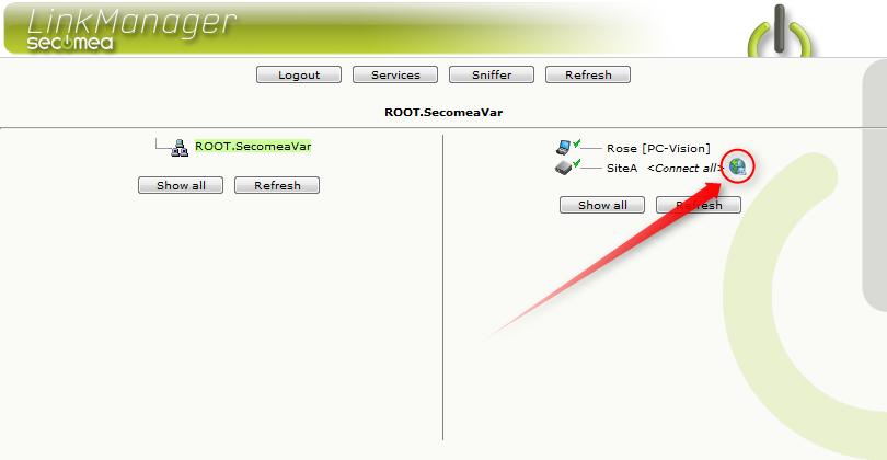 LinkManager User 4.2. Connect to the SiteManager GUI 28.
