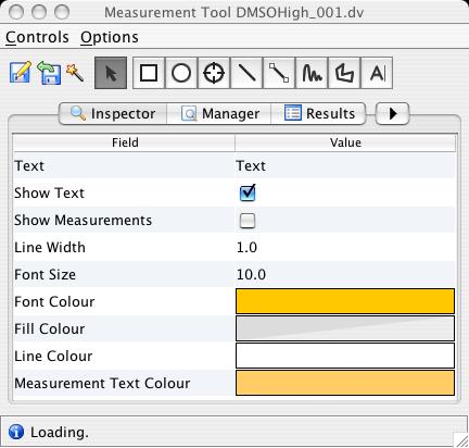 OMERO Beta v2.2: Measurement Tool User Guide - 13 - October 2007 2. In the Image Viewer window, move the mouse pointer to a point inside the ROI shape you wish to move. 3.