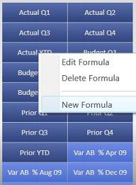The option to add New Formula, Edit Formula or Delete Formula will come up.