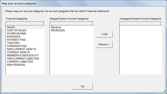 Mapping Tool General Ledger Mapping Tool The first time you run a report, before being able to generate any layouts you need to assign all General Ledger items in the Unmapped System Account