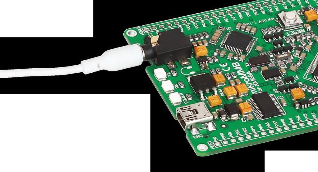 This module enables audio reproduction by using stereo headphones connected