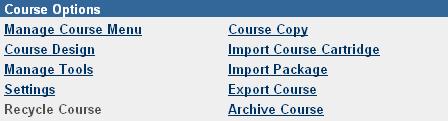 Go to your course site, and click Control Panel.