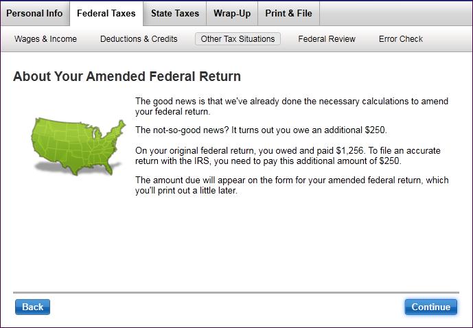12) Verify your New Jersey amount; if not correct, enter the correct amount and click Continue.