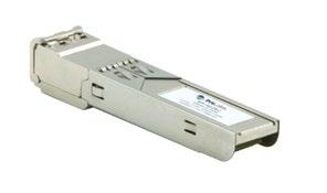 SFP - Small form factor pluggable transceivers, resulting in increased density, capable of data rates up to 6Gb/s, available in