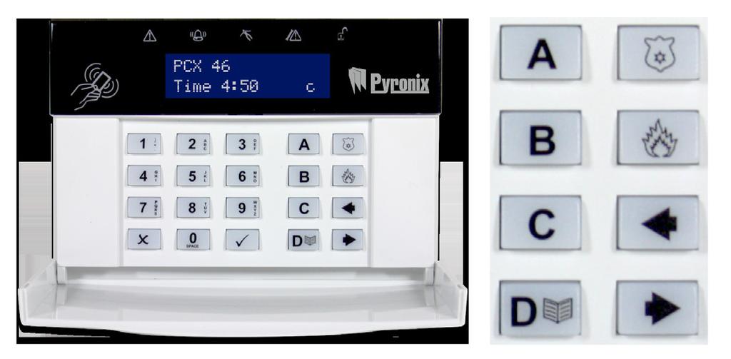 Operating the PCX46 App Panel Default Master Manager Code: 1234 (press d and then enter code) Arming/Disarming Methods: There are four different methods that can be used in arming or disarming your