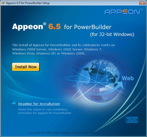 Installing Appeon 6.5 Appeon 6.5 for PowerBuilder Figure 4.