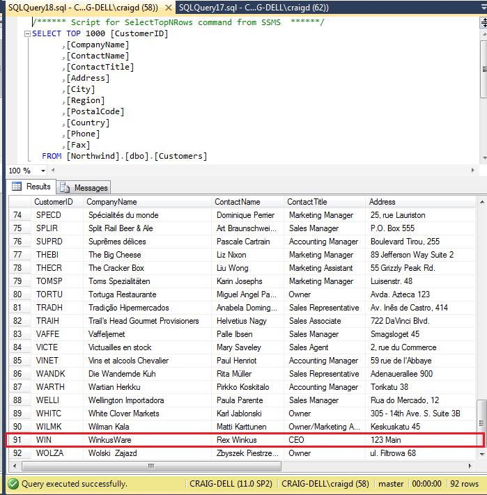 Stored Procedures with SQL Server and T-SQL 8.