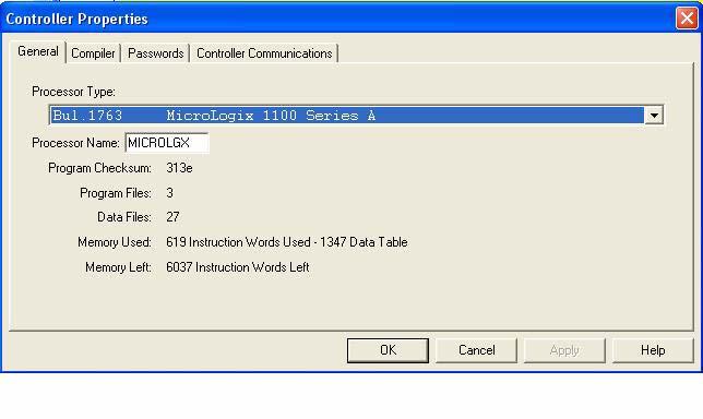 Configuring and Running the MicroLogix RSLogix 500 Example Program 6.5.7. Configuring and Running the MicroLogix RSLogix 500 Example Program 1.