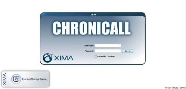 6.2. Launch Chronicall Access the Chronicall web interface by using the URL http://ip-address:9080 in an Internet