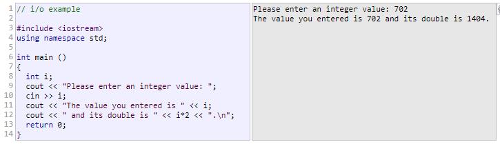 This operator is then followed by the variable where the extracted data is stored.