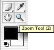16 LESSON 1 Getting to Know the Work Area 2 Move the pointer over the toolbox and let it hover over the small magnifying-glass button until a tooltip appears, identifying the tool by name and