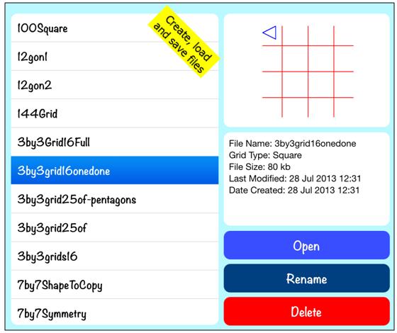 offers users a choice of 5 grids for use in