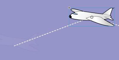 7 Select frame 30 on the Airplane layer. Right-click (Windows) or Ctrl+click (Mac OS) on the selected frame, and select Insert Keyframe to add a keyframe at this position.