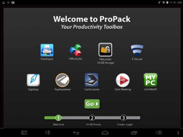 CloudLink To access tap ProPack brings you popular productivity apps in one