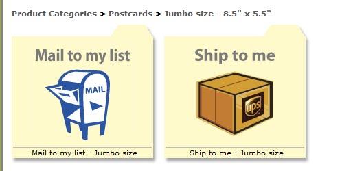 Category Postcards Postcards are offered in 2 sizes Standard size, 5.5 x 4.