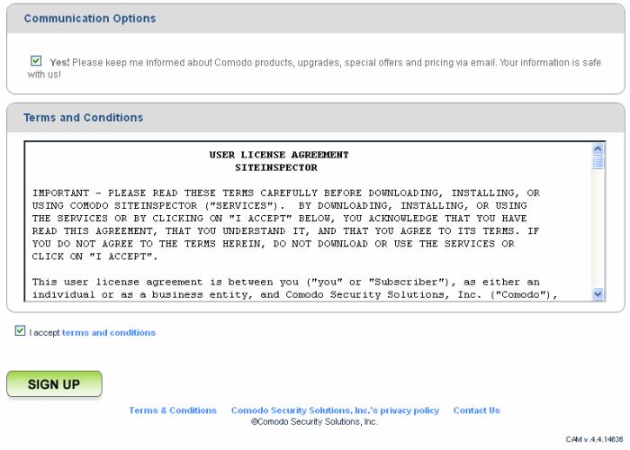 Read the 'User License Agreement' and accept to it by