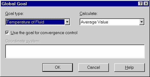 2 Keep the Static Pressure, Average Value and accept to Use the goal for convergence control. 3 Click OK.