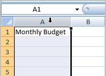 c. Release the mouse. The column width will be changed in your spreadsheet. OR a. Left-click the column heading of a column you'd like to modify. The entire column will appear highlighted. b. Click the Format command in the Cells group on the Home tab.