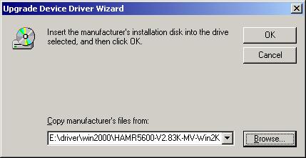 7.Windows 2000 will search and recognize the driver of the