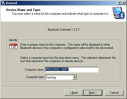 (4) Click "Next" to configure the Bluetooth service, you may skip