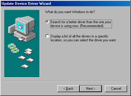 5.Insert the driver disk and select