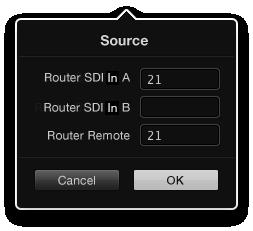 Enter the number of the Videohub port to which the SDI device is connected. Number of Destinations Videohub Smart Control can be configured as a Cut-Bus controller or as an XY controller.