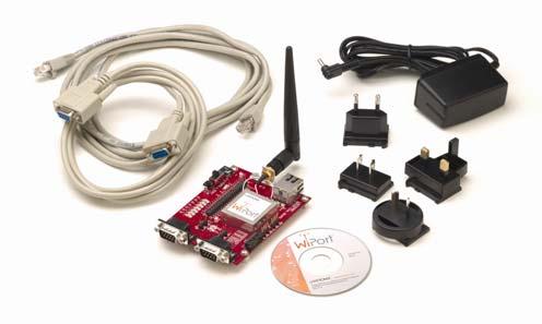 Development Kit Introduction A WiPort development kit is available to provide a simple, quick and cost-effective way to evaluate the WiPort-485.