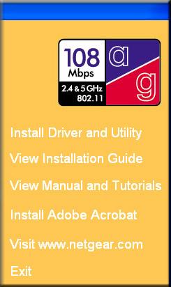 For Windows 2000 & 98/Me Users Installing a WG511U Install the WG511U driver and configuration utility software.