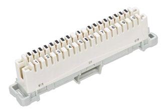 These modules are designed and built around proven Insulation Displacement Connection (IDC) technology, which holds the wires at a 45 angle.