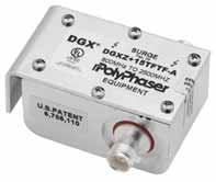 BE PREPARED, BE PROTECTED. GX The GX radio frequency DC-pass filter protectors are ideal for RF coaxial applications where DC is required.
