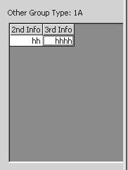 Editing Group Types Fig. 2-24 shows the Properties Pane when 1A of Other Groups is selected. This pane is used to change the group type 1A. Fig. 2-24 Group Type 1A Properties Pane Adding, Inserting, and Deleting Groups Right-click the mouse on the grid control to open a shortcut menu as shown in Fig.