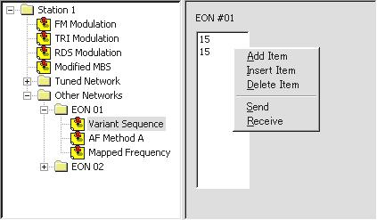 Editing Variant Sequences Adding, Inserting, and Deleting Variant Sequences Select Variant Sequence. The Properties Pane shows a list control.