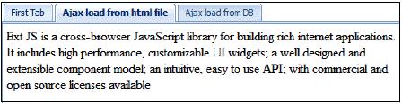 ); <body style="padding: 20px"> 2. Загрузка данных вкладки через Ajax. Ниже приведен исходный код примера: <!DOCTYPE html PUBLIC "-//W3C//DTD XHTML 1.0 Transitional//EN" "http://www.w3.