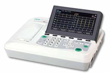 ECG DEVICES PRMECG-3 ECG DEVICE 3 CHANNELS/TABLETOP Lightweight and compact design Simultaneously 12 leads ECG displaying Print modes: Automatic, manual and rhythm 7 800x480 TFT LCD color screen