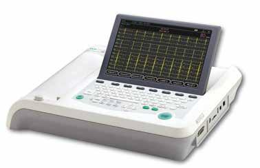 000 groups of patient recording Lead placement diagram Optional: PC software PRMECG-6 ECG DEVICE 6 CHANNELS/TABLETOP Lightweight and compact design Simultaneously 12 leads ECG displaying Print modes: