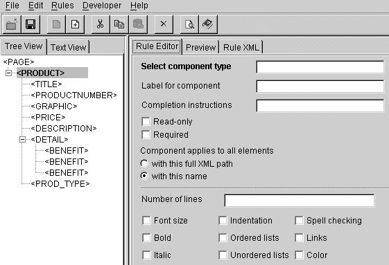 Using the Rules Editor to Write Rules Files for Web Publisher Editor When the Rules Editor opens the template, it checks that the template is comprised of well formed XML.
