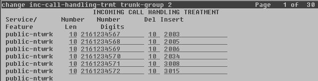 5.9. Inbound Routing In general, the incoming call handling treatment form for a trunk group can be used to manipulate the digits received for an incoming call if necessary.