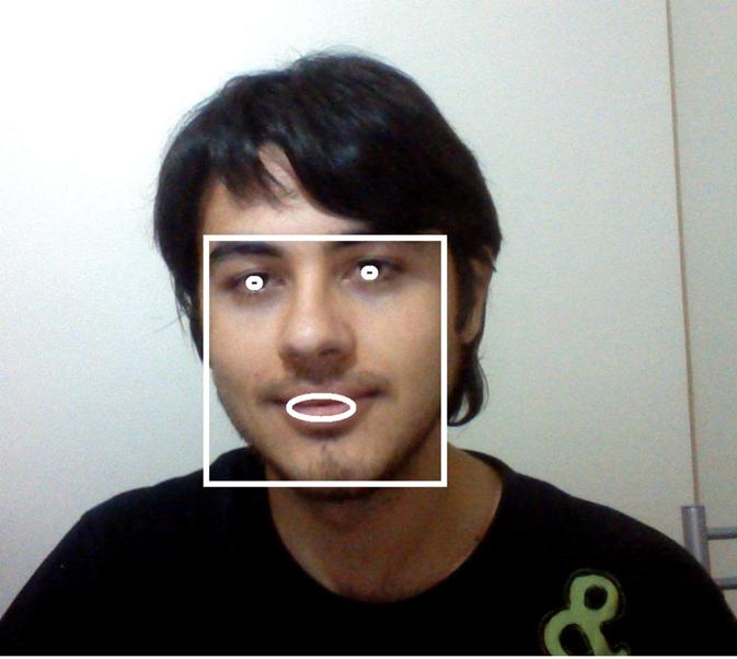 The similar procedure explained above is applied on the input frames. That is, face detection is performed on the input frames to locate the faces.