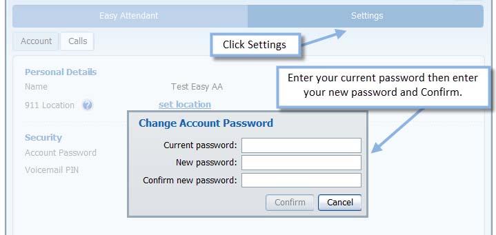 Securing Your Easy Attendant For security reasons you should immediately change your starter Password and starter PIN right away.