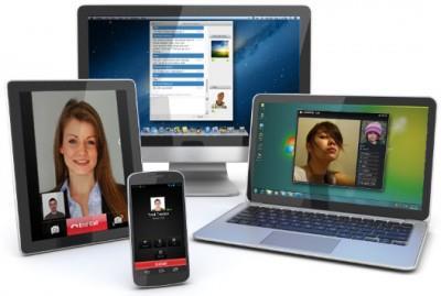 Use an IP desk phone, smartphone, video phone, softphone, home phone, and more to stay