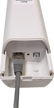 2. Plug a standard Ethernet cable into the RJ-45 port. Figure 3-2.
